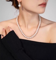 Perhiasan Mutiara Alami Organik Susu Gading Krem Opalescent Prismatic Champagne Blush Rose Lustre Opaline Soft Snow Coral Linen