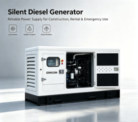 Générateur diesel silencieux domestique 15 kVA 20 kVA avec ATS et démarrage à distance