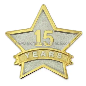 Custom Logo Souvenir Mini 15mm Silver <strong>Star</strong> Shaped Enamel <strong>Lapel</strong> <strong>Pin</strong> - Product Image 4