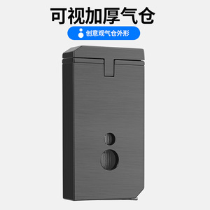 Baicheng nouveau <span class=keywords><strong>Boka</strong></span> haut de gamme métal fumer cadeau Double direct gonflable briquet Visual Air entrepôt cigare perceuse cadeaux - Product Image 4