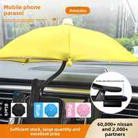 Support de fixation flexible en métal pour parapluie de moto, flexible et pliable; Mini parasol de protection solaire pour téléphone portable
