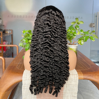 Perruques Lace Front Angelbella 32 pouces Deep Wave en cheveux humains, perruques Lace Front HD 13x4 en cheveux humains, perruques sans colle
