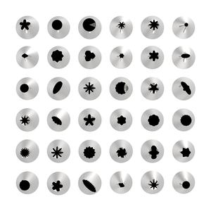 Juego de 72 Piezas de Herramientas y Accesorios para Decoración de Pasteles de Acero Inoxidable, Rectangulares, Reutilizables, Antiadherentes, Resistentes al Calor y Multifuncionales - Product Image 5