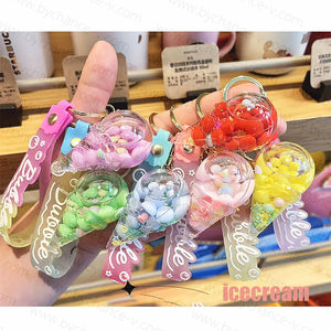 سلسلة مفاتيح على شكل فقاعة شاي سائلة للمتاجر والمشروبات إكسسوارات عصرية للفتيات - Product Image 3