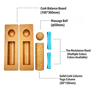 Planche d'<span class=keywords><strong>équilibre</strong></span> en liège naturel XLAN pour la stabilité de la cheville, le renforcement des pieds, la mobilité et le soulagement de la fasciite plantaire - Product Image 5