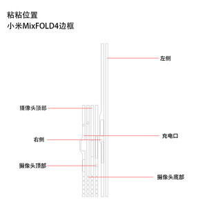 For Xiaomi MixFold4 Side Edge <b>Protector</b> Film PET Anti-Fingerprint Matte Transparent Mobile <b>Phone</b> Screen <b>Protector</b> - Product Image 2
