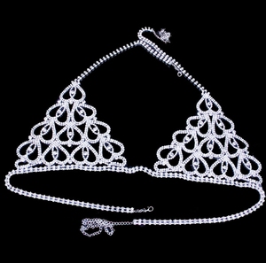 Ensemble de luxe pour femmes, Bikini, ensemble de soutien-gorge et <span class=keywords><strong>string</strong></span>, chaîne en strass scintillant, Sexy, <span class=keywords><strong>bijoux</strong></span>, #0069 - Product Image 3