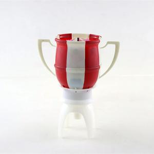 Huaming-trofeo sin humo para fiesta, vela giratoria para cupcakes, asiento redondo, música de fútbol, vela de feliz cumpleaños - Product Image 4