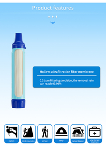 Filterwell đi bộ đường dài cá nhân mini cắm trại du lịch khẩn cấp cuộc sống di động ngoài trời lọc nước lọc rơm - Product Image 2
