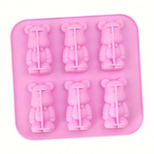 Moule en silicone écologique à 6 cavités, nouveau style, en forme d'ours Gloomy, pour gâteaux, savons, résine, bougies DIY, réutilisable, pour la pâtisserie maison, OEM/ODM - Product Image 3