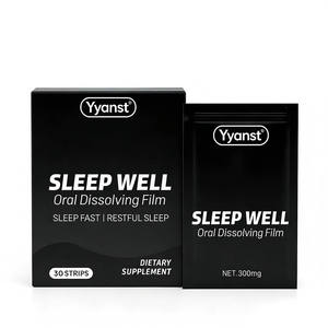 Bandes buccales OEM/ODM à dissolution rapide pour un sommeil profond et un soulagement du stress chez l'adulte, sans sucre, personnalisables, complément alimentaire - Product Image 1