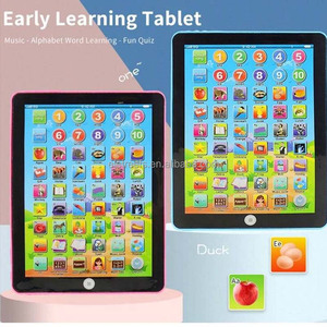 Imagen bilingüe letras del <span class=keywords><strong>alfabeto</strong></span> tableta juego interactivo Pad Pc juguetes educativos Abc máquinas de aprendizaje tableta para niños pequeños - Product Image 3