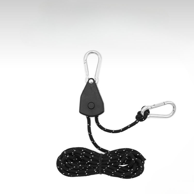 Pulley With Rope Tensioner, Guy Rope, Rope Ratchet With 4 M