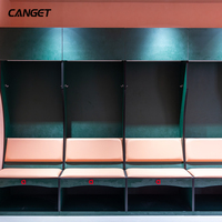 Design moderne, durable, étanche, planche HPL, casier de football, casier de sport