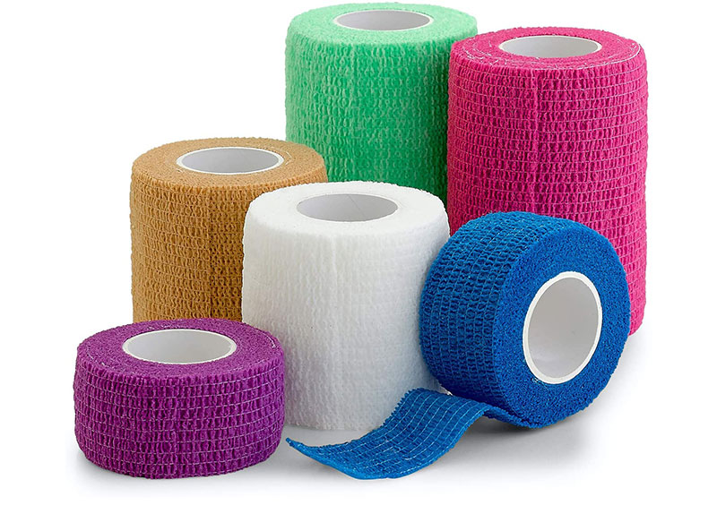 膝关节防水医用绷带自粘用品无纺布易撕自粘兽医包裹内粘弹性绷带