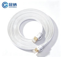 Câble Ethernet plat Cat6 Tidy Design CCA UTP, cordon de raccordement fin RJ45 pour caméra IP, système de sécurité réseau POE