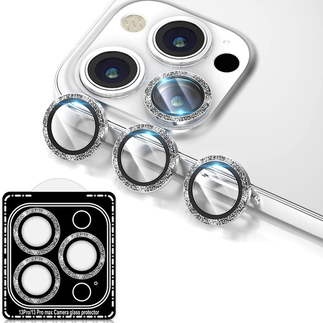 Luxury Bling Camera Lens Protector Positioning Mobile Phone Lens Film for iphone 12 Pro Max 13 11 14 17 air