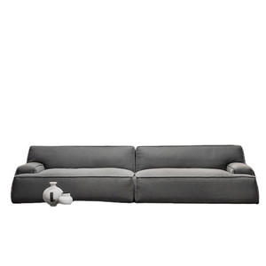 Sofá Seccional de Cuero Genuino Táctil de Estilo Modernista Italiano, Tapizado para Proyectos de Interiores de Lujo en Villas - Product Image 5