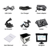 Navigateur GPS Android 6.0 étanche IP56 de 5 pouces avec CarPlay et logiciel de cartographie IGO pour motos, visionneuse de photos