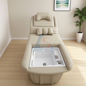 Cama de Champú Multifuncional Eléctrica para Salón Spa con Circulación de Agua, Terapia Capilar, Lavado de Cabello, Masaje y Pedicura - Product Image 1