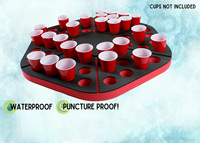 Grand trou de boisson intégré, tapis de jeu en mousse, piscine, fête, salon, octogone, balle flottante non pneumatique en EVA, table de jeu