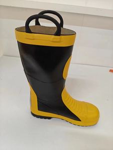 Stivali di sicurezza uomo fuoco di alta qualità stivali antincendio in gomma per pompieri approvato stivali uomo fuoco - Product Image 5