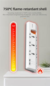 New Arrivals PRIMA Home Appliance Power Strip Overload Protector Multi <b>Plug</b> <b>Extension</b> <b>Socket</b> with 4 USB Fast Charge - Product Image 5