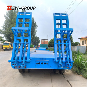 18m 3 essieux 3.2m largeur pont bas chargeur surbaissé lit Transport semi-remorque de camion pour l'Arabie Saoudite - Product Image 3