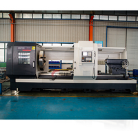Tour CNC horizontal à banc plat robuste de 3 mètres de haute qualité CK61100 CK61125 avec système GSK, alimentation en barres à broche unique, haute précision