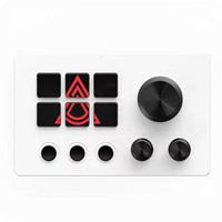 AJAZZAKP03 Teclado Inteligente Multifunción, Controlador de Escritorio para Oficina, Edición en Vivo DIY, Programación