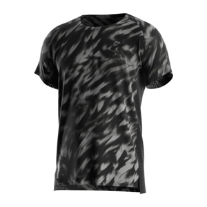 T-shirt de course à manches courtes pour homme, séchage rapide, anti-odeur, avec ventilation en maille ultra-légère, logos réfléchissants haute visibilité - Product Image 1