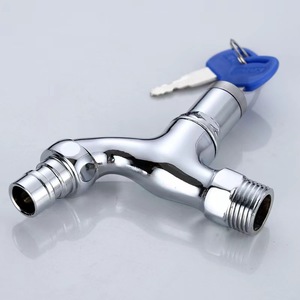 <span class=keywords><strong>Robinet</strong></span> de cuisine en alliage ABS à poignée unique pour évier de salle de bain, clé de verrouillage antivol pour <span class=keywords><strong>robinet</strong></span> d'eau extérieur poli pour machine à laver en céramique - Product Image 4