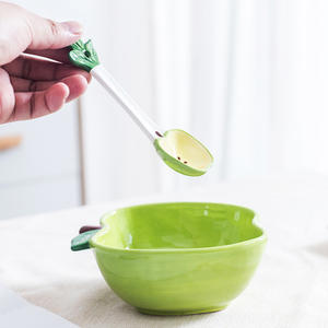 وعاء تقديم من السيراميك ثلاثي الأبعاد وملون على شكل فاكهة، وعاء نودلز من السيراميك للأطفال، وعاء فاخر للحلوى والبسكويت والشوربة والسلطة والفاكهة من السيراميك - Product Image 5