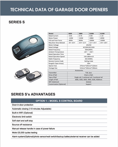 Ouvreur <span class=keywords><strong>de</strong></span> <span class=keywords><strong>porte</strong></span> <span class=keywords><strong>de</strong></span> <span class=keywords><strong>garage</strong></span> <span class=keywords><strong>de</strong></span> conception moderne directe d'usine 600N 800N 1000N 1200N pour des villas - Product Image 5