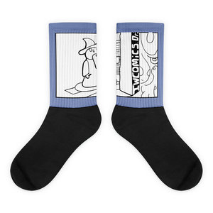 IW Comics # Calze 35 IMPOSSIBLE Jacquard Alto Antiscivolo Traspiranti in Spandex per Uso Quotidiano Sportivo e Business - Colori Invernali Rosso-Marrone - Product Image 1