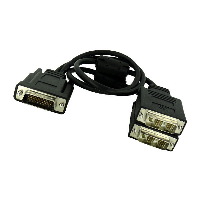 2X DMS-59 Pin Male to Dual DVI-D Female Y Splitter Cable 0.2M