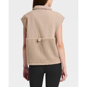 Chaleco acolchado para mujer FOXA, con cuello alto de forro polar, sin mangas, con cremallera, cálido, con bolsillos - Product Image 4