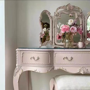 <span class=keywords><strong>Mesa</strong></span> de tocador multifuncional estilo princesa vintage europea para dormitorio, estilo celebridad de internet - Product Image 3