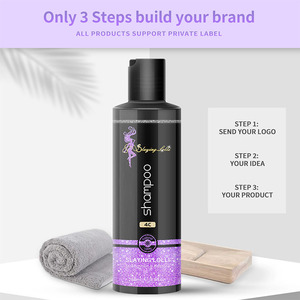 Ensemble de shampooing pour <span class=keywords><strong>cheveux</strong></span> au romarin et à l'arbre à thé, vegan, rafraîchissant, sans produits chimiques, avec logo personnalisé de la marque Slaying Lolli - Product Image 2