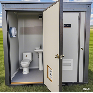 Toilettes Mobiles Portables de Luxe à Faible Coût pour Usage Public en Chine, Salle de Bain Extérieure de <span class=keywords><strong>Camping</strong></span> Portable avec Douche, Fabricants à Vendre - Product Image 4