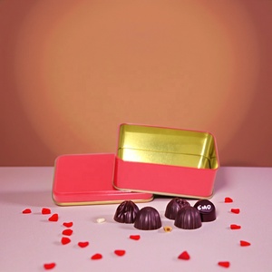 Rectangular Tinplate Metal Tin Can for Snacks Candies Chocolates <strong>Christmas</strong> Gifts Cookies <strong>Sweets</strong> - Product Image 4
