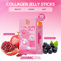 Bâtonnets de gelée de collagène végétaliens saveur fruits rouges mélangés, best-sellers pour adultes, faciles à absorber, hydratation longue durée, super savoureux