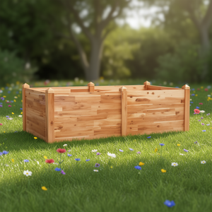 Jardinera Elevada de Madera de Acacia, Apilable, para Suministros de Jardinería - Product Image 2