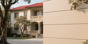 ألواح إسمنتية من الألياف غير الأسبستوس للزينة ، تكسية إسمنتية انحياز للواجهة الخارجية الخضراء - Product Image 5