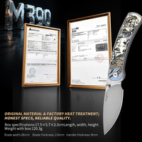 PioneerEDC M390 Titan-Griff Klappmesser mit Glatter Klinge Premium Taschenmesser mit Individuellem Logo Kleines Taktisches Messer Großhandel China