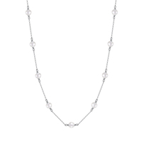 Colliers superposés en perles dorées pour femmes, en argent sterling 925, bijoux pendentifs raffinés, ras-de-cou et chaînes