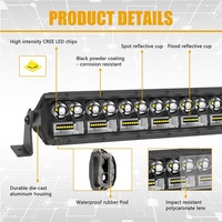 Barre lumineuse LED robuste de 40 pouces pour toit de camion, barre lumineuse pour pare-chocs avant, barre lumineuse LED double rangée