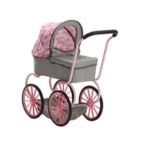 Grandes roues wagon nouveauté style classique poupée de luxe enfant jouet vente chaude belle bébé poupée poussette landau