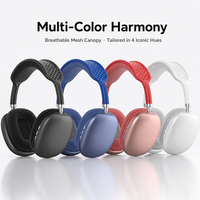 Headphone Nirkabel Premium Over-Ear, Headset Stereo Portabel dengan Kontrol Tombol Sederhana untuk Penggunaan Kantor, Perjalanan, dan Sehari-hari
