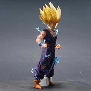 Figura de Acción de Son Gohan Super Saiyan 2 de DBZ con Daños de Batalla y Efectos de Rayo para Fanáticos del Anime, Modelo de PVC de Alta Calidad - Product Image 4